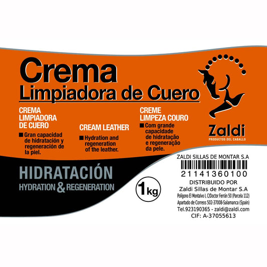Zaldi Crema Limpiadora Cuero B413 1kg - Cuidado Limpieza Profesional - Tienda Hípica Online | D’Hispania ®