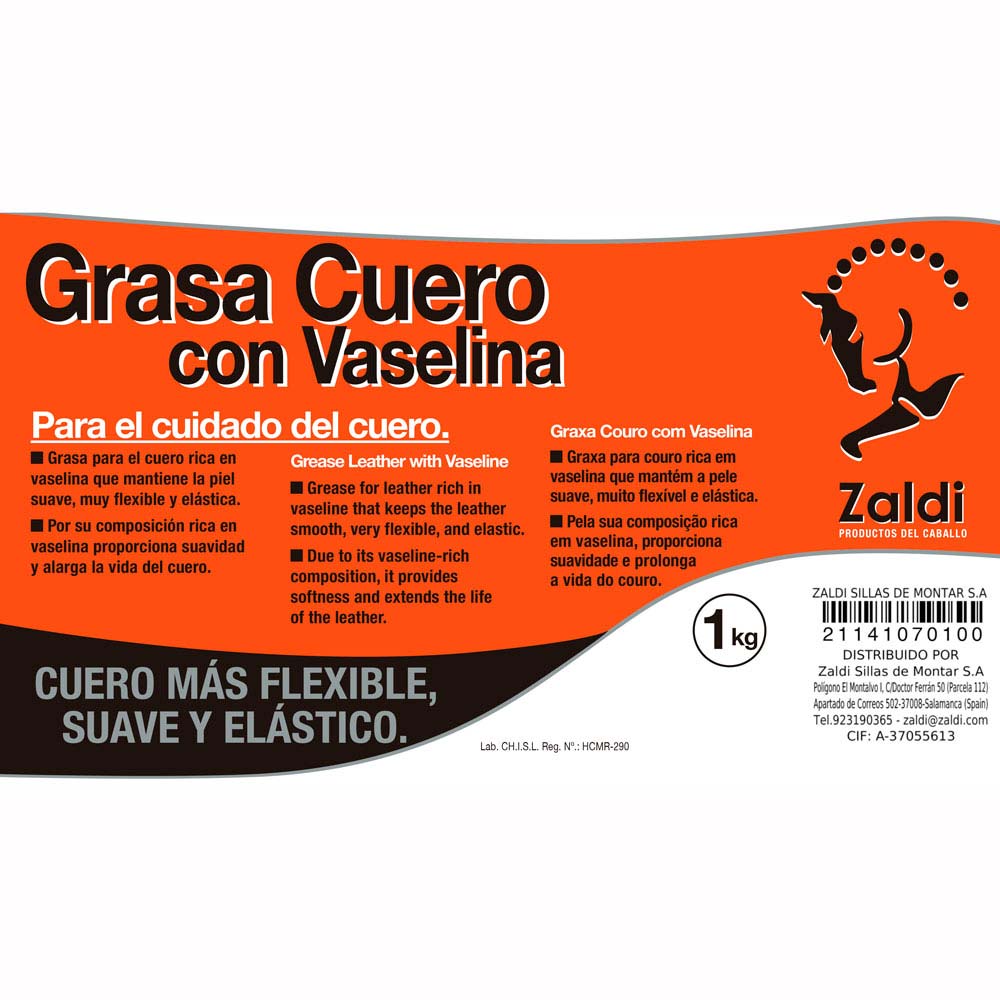 Zaldi Grasa para Cuero con Vaselina - Tienda Hípica Online | D’Hispania ®