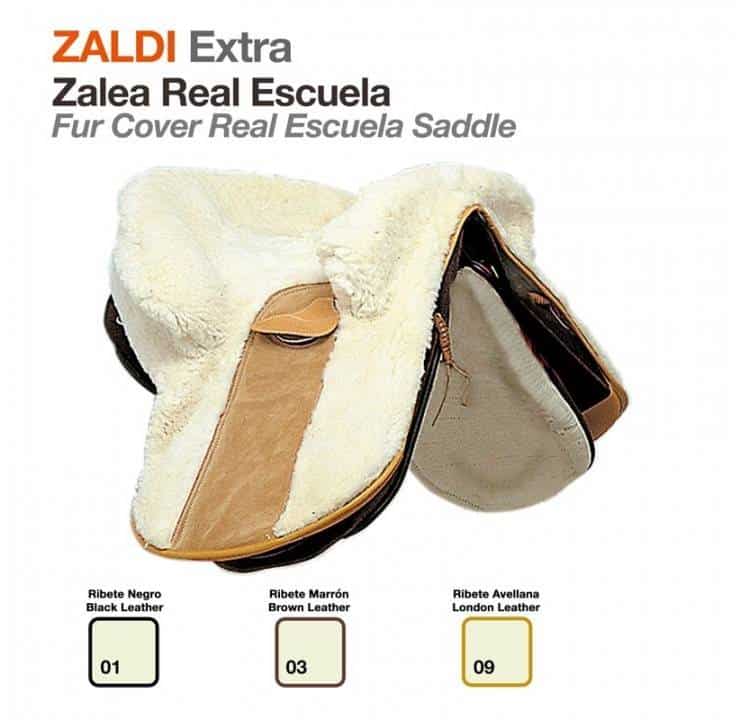 Zalea Zaldi Extra Real Escuela - Borreguillo Natural Silla Real Escuela Medida - Tienda Hípica Online | D’Hispania ®