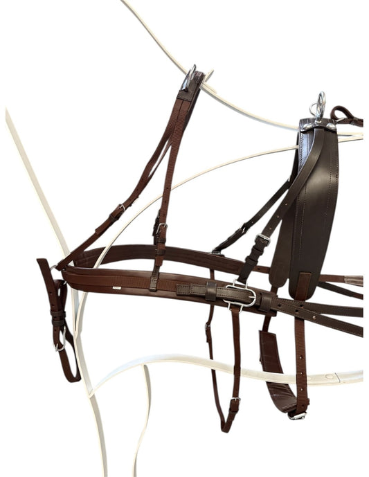 Enganche Doble Cuero/Nylon Pony