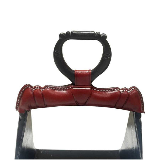 Estribo vaquero de fragua forrado con caracol 13 x 23 cm (par) - Tienda Hípica Online | D'Hispania ®