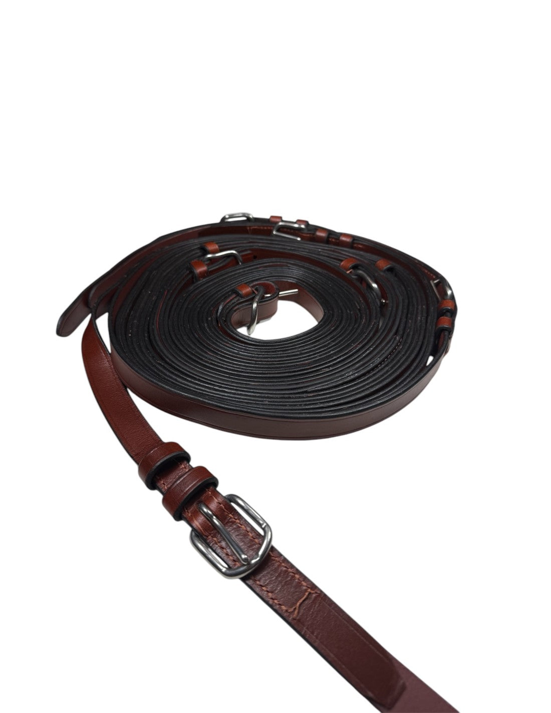 Rienda Doble Cuero Enganche tronco