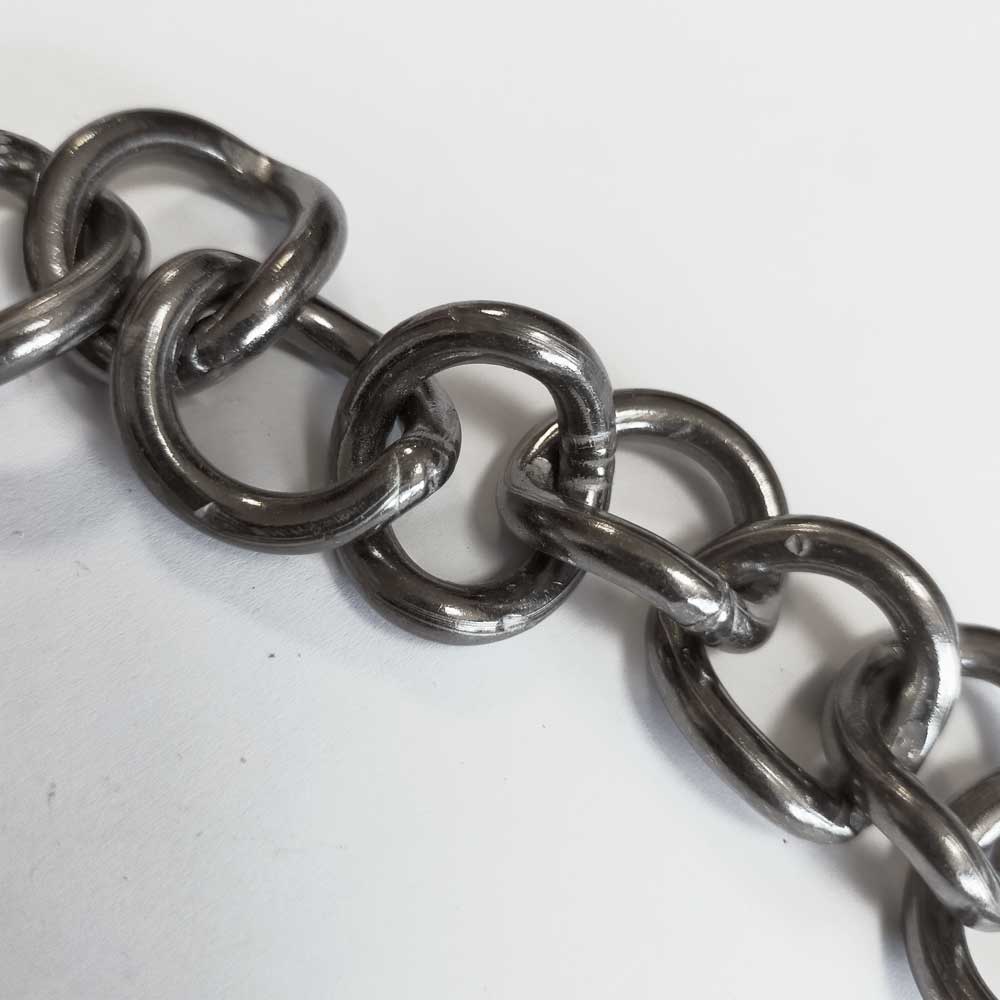 BARBADA CADENILLA FORJA 02 GRUESA INOX BITONO ENVEJECIDO