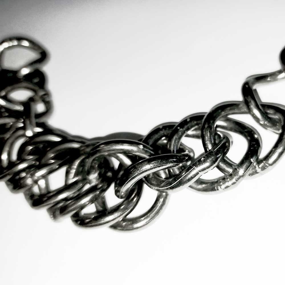 BARBADA CADENILLA FORJA 04 INOX BITONO ENVEJECIDO