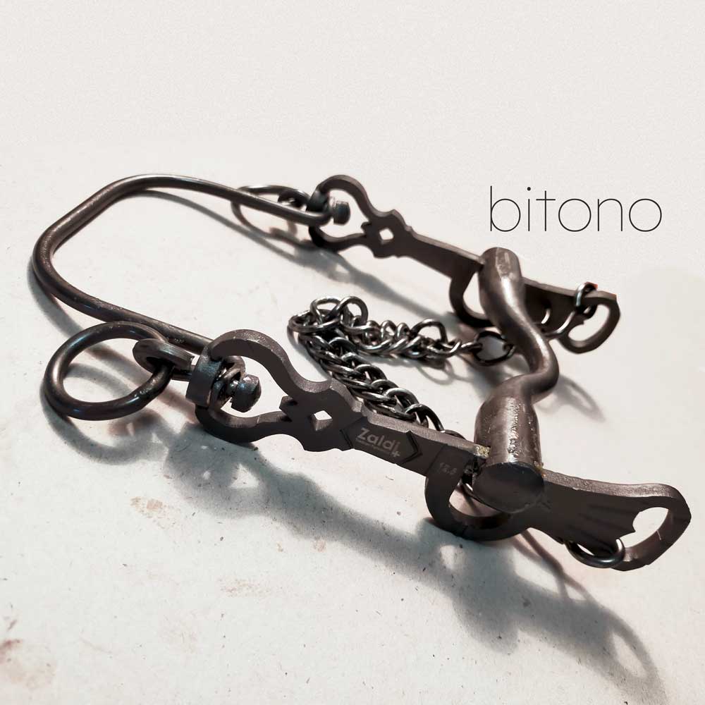 BOCADO VAQUERO FORJA 5/8 40 INOX BITONO ENVEJECIDO