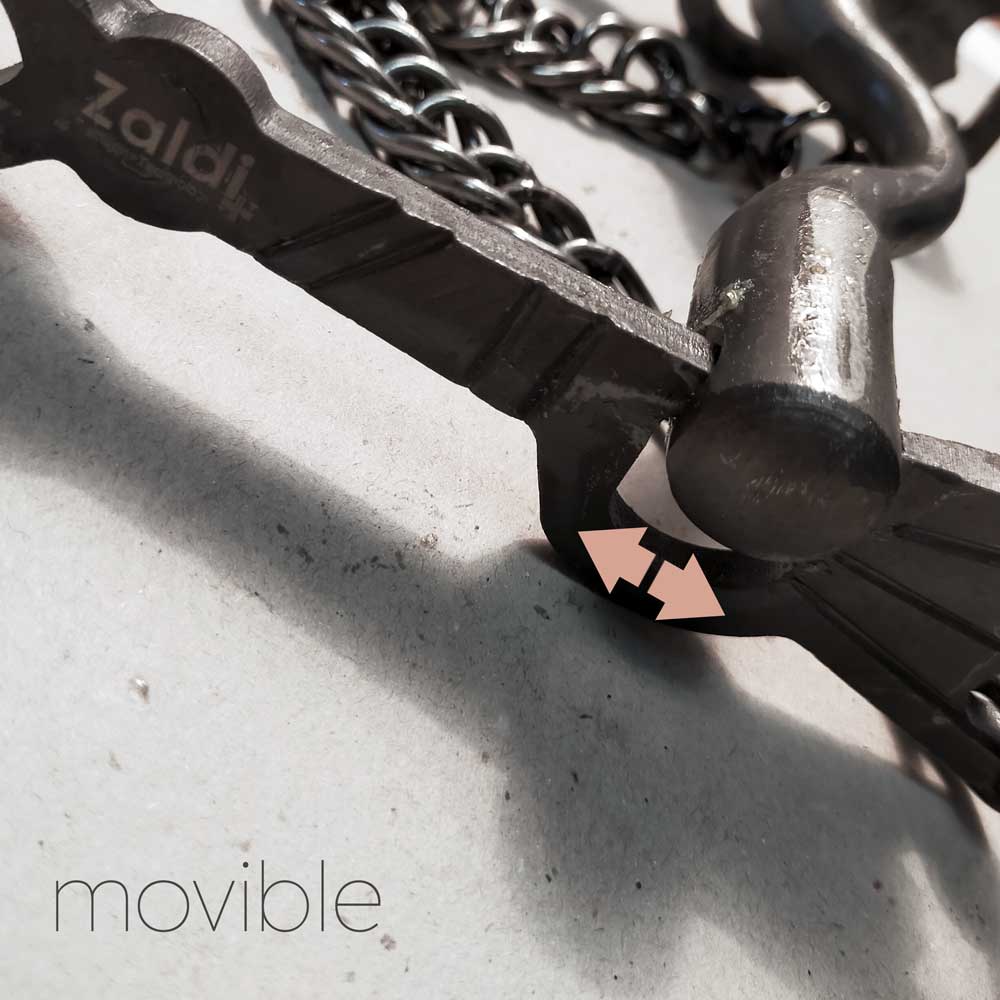 BOCADO VAQUERO FORJA MOVIBLE 08 INOX BITONO ENVEJECIDO