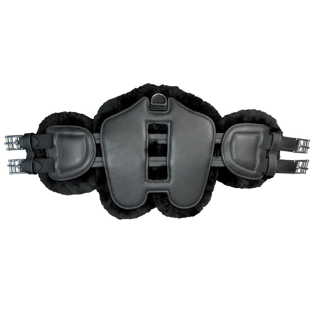 Cincha de Doma Protectora de Cuero con Borreguillo AZG-595