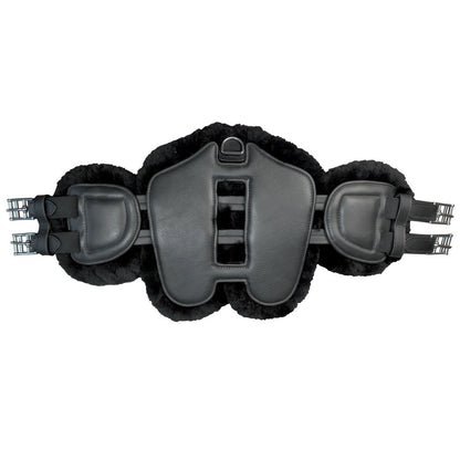 Cincha de Doma Protectora de Cuero con Borreguillo AZG-595
