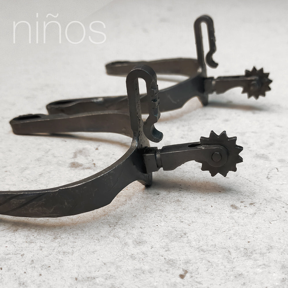 ESPUELA VAQUERA FORJA INOX BITONO ENVEJECIDO 79 NIÑO