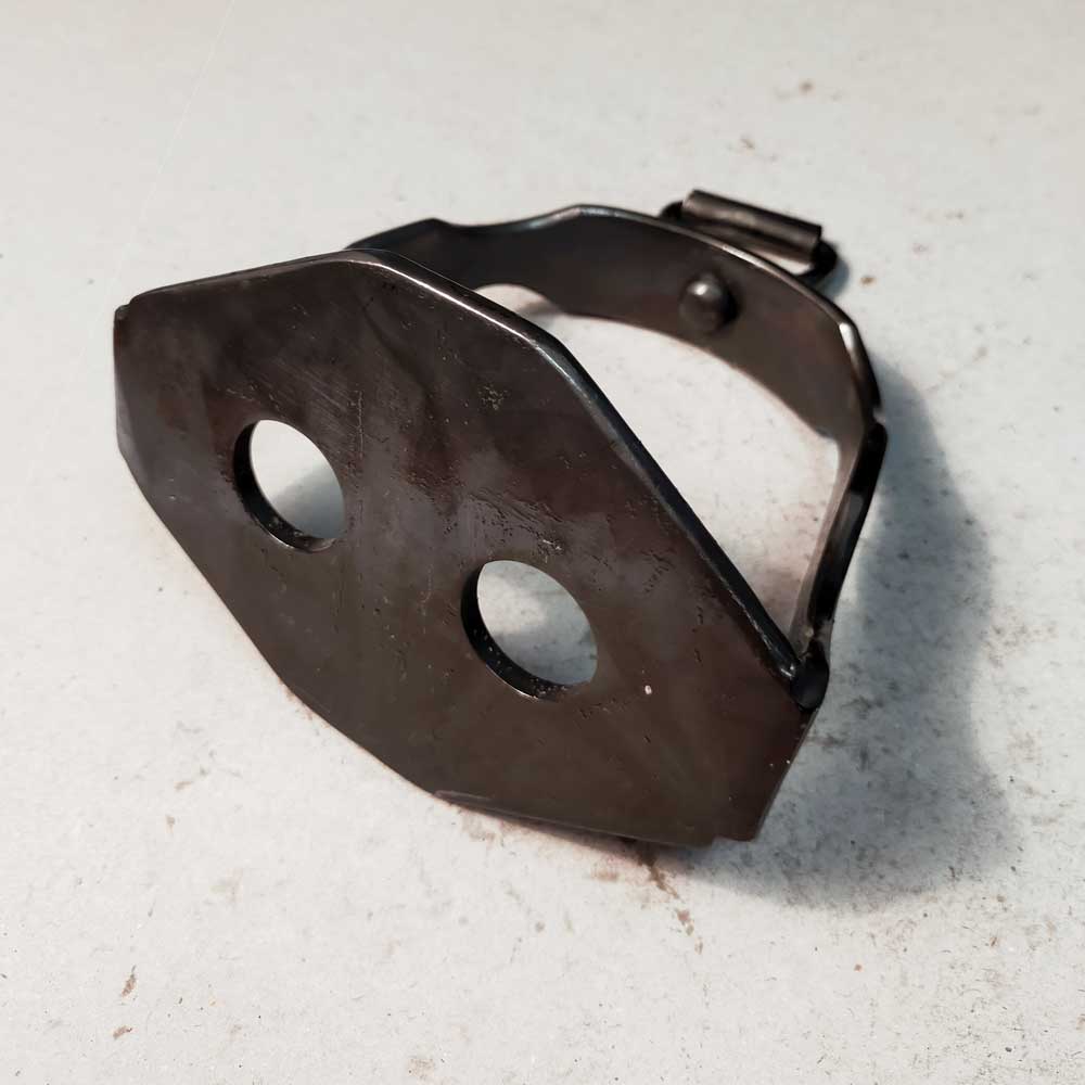 ESTRIBO VAQUERO ESPAÑOL FORJA 03 INOX BITONO ENVEJECIDO