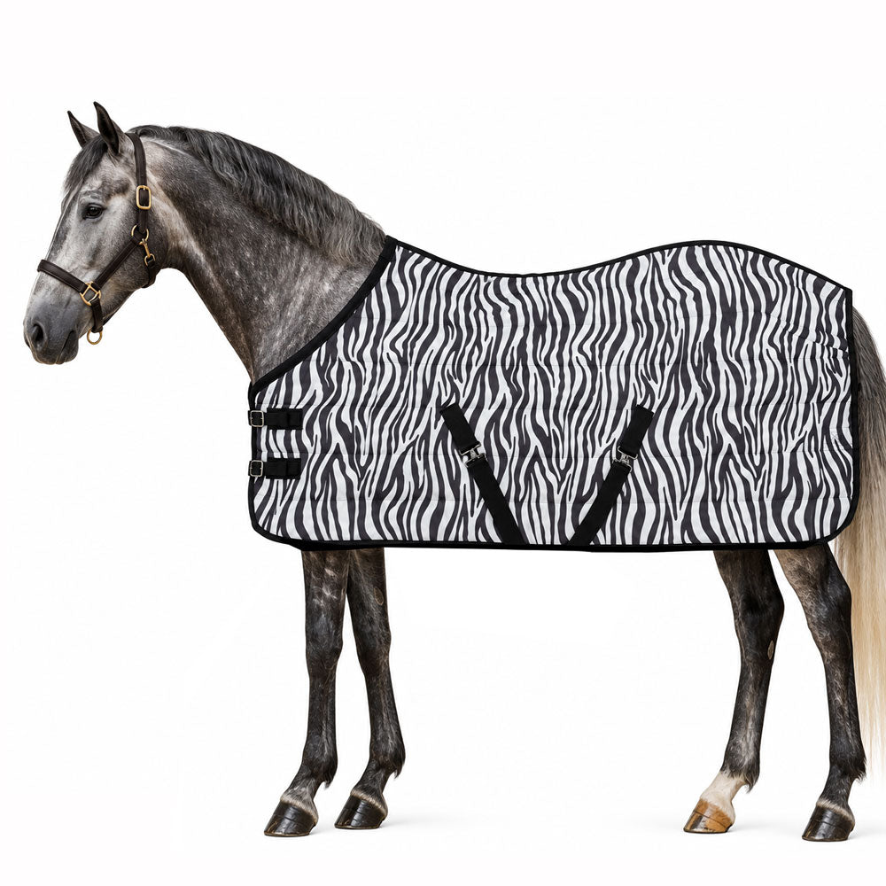 Manta de invierno para caballo Poly Fiber 200 g Cebra