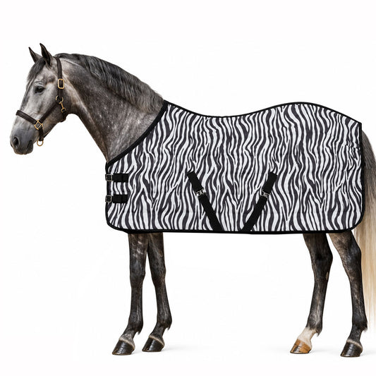 Manta de invierno para caballo Poly Fiber 200 g Cebra