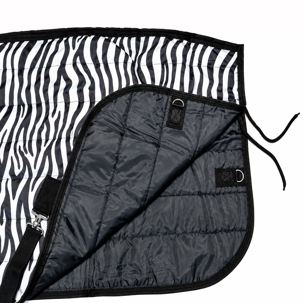Manta de invierno para caballo Poly Fiber 200 g Cebra