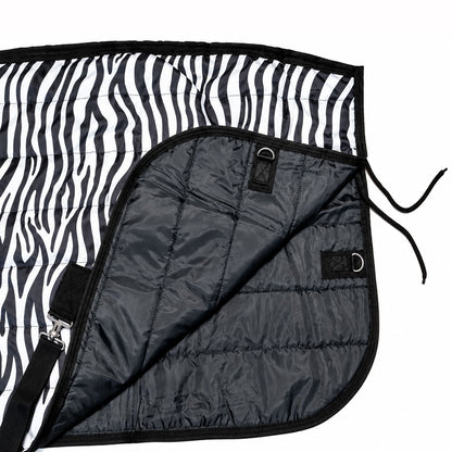 Manta de invierno para caballo Poly Fiber 200 g Cebra