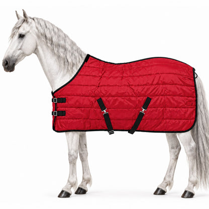 Manta de invierno para caballo Poly Fiber 200 g Rojo