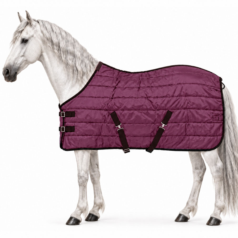 Manta de invierno para caballo Poly Fiber 200 g Granate