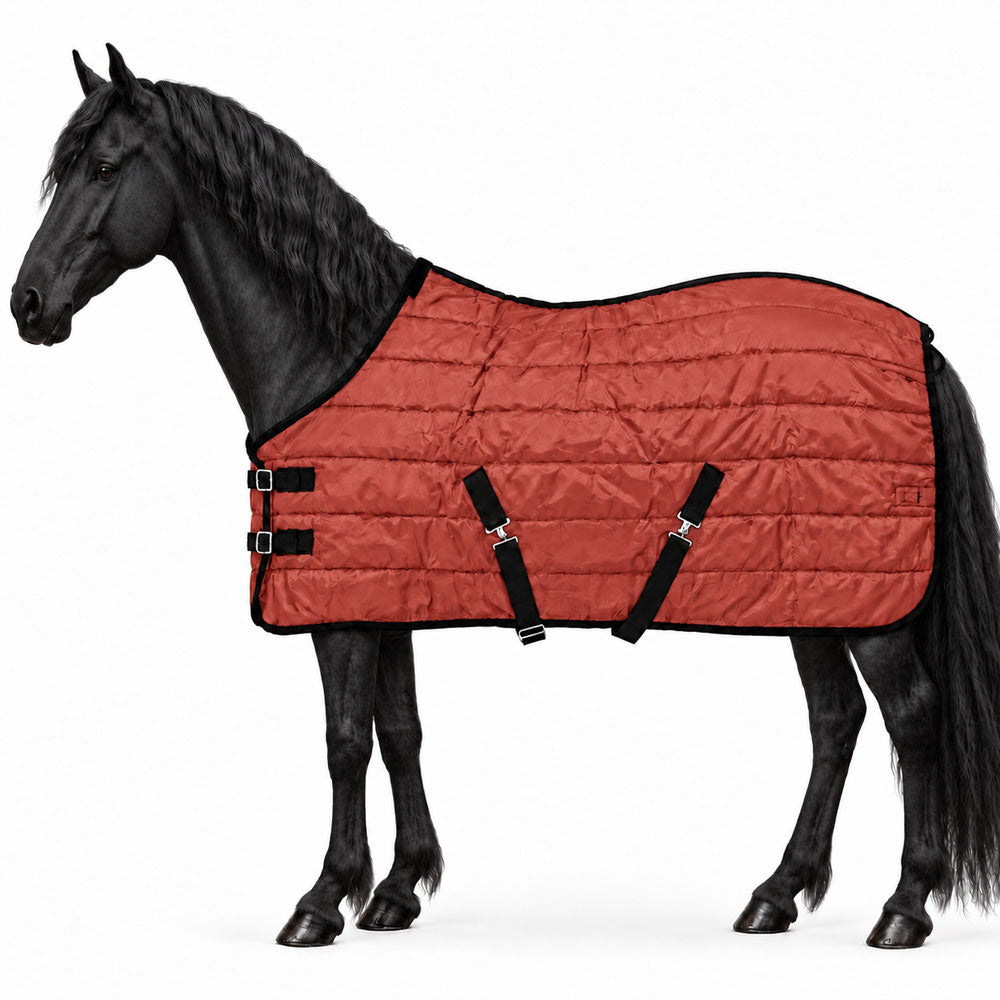 Manta de invierno para caballo Poly Fiber 200 g Rust