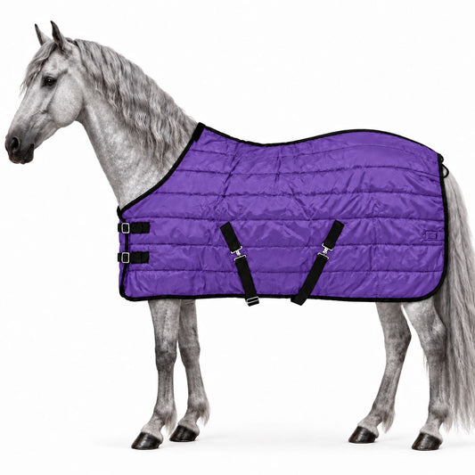 Manta de invierno para caballo Poly Fiber 200 g Púrpura