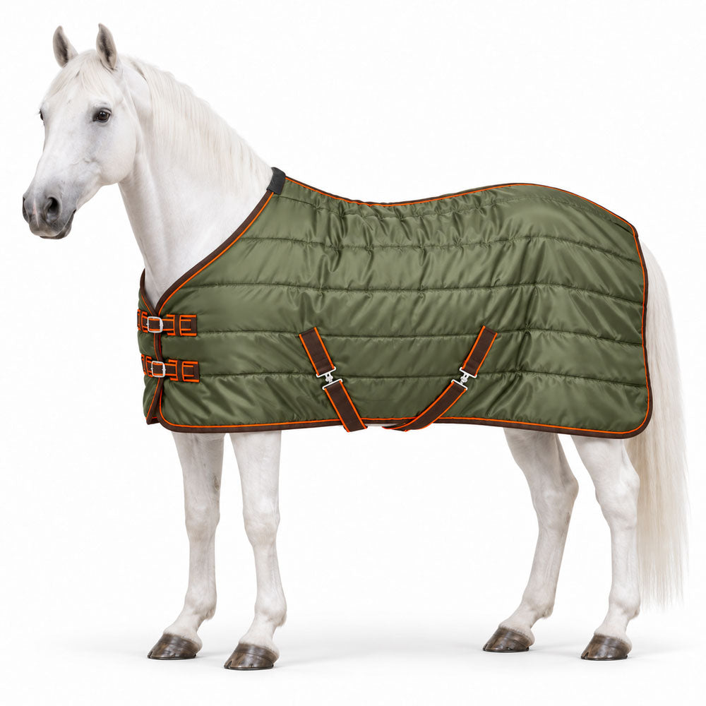 Manta de invierno para caballo Poly Fiber 200 g Oliva