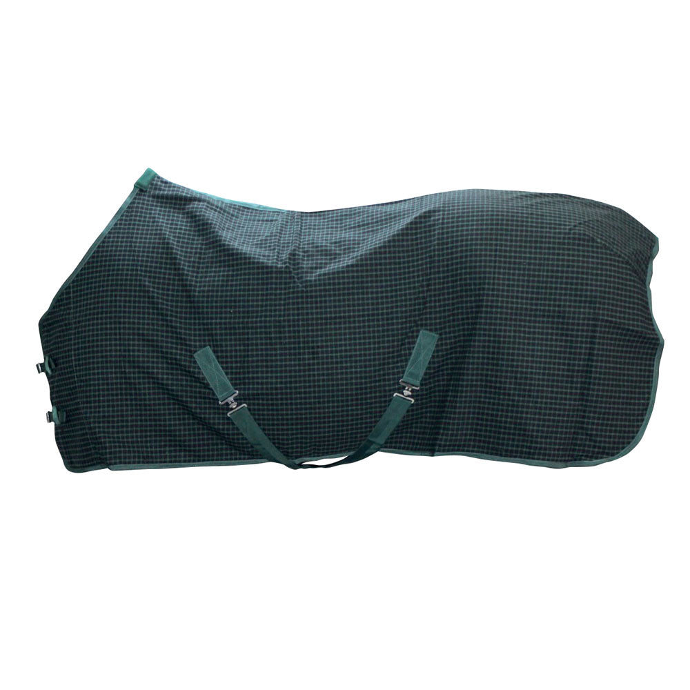 MANTA VERANO CUADROS 16 NEGRO/VERDE