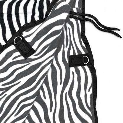 Manta polar para caballo con cinchuelo Cebra