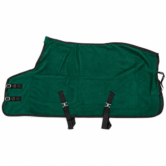 Manta polar para caballo con cinchuelo Verde