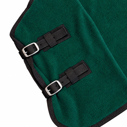 Manta polar para caballo con cinchuelo Verde