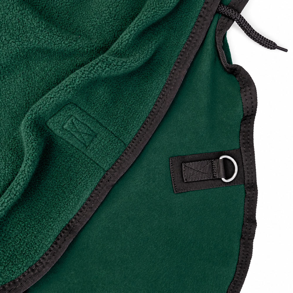 Manta polar para caballo con cinchuelo Verde