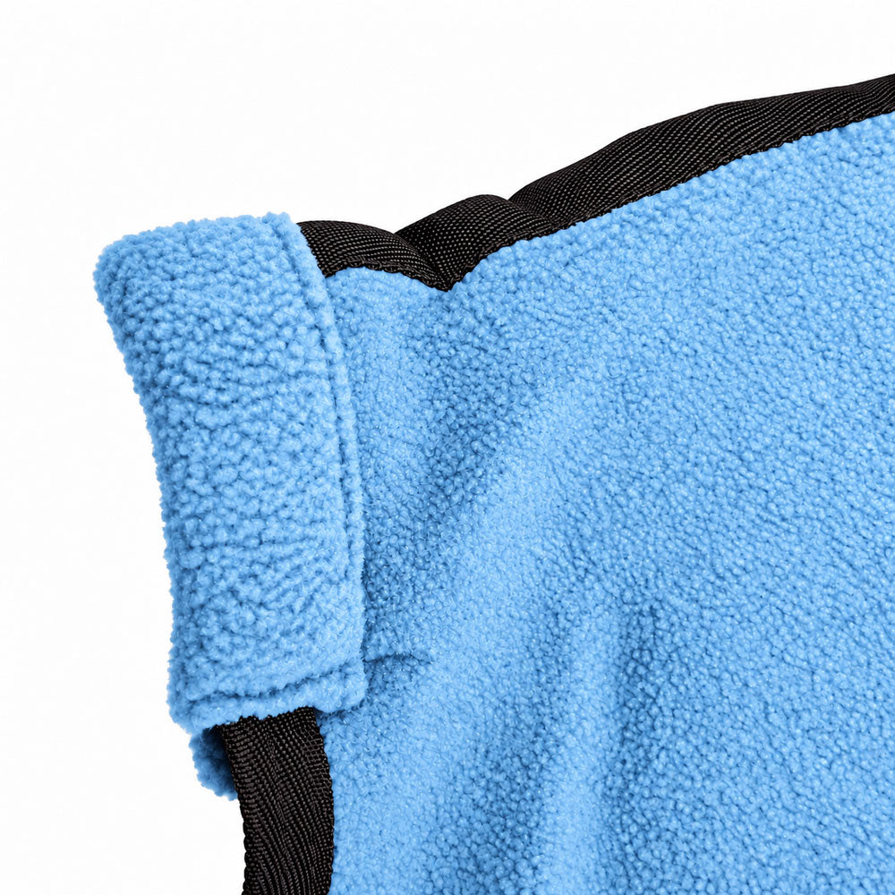 Manta polar para caballo con cinchuelo Azul