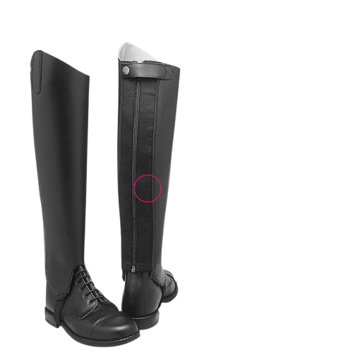 POLAINA CUERO CON ELÁSTICO GAITER - Tienda Hípica Online | D’Hispania ®