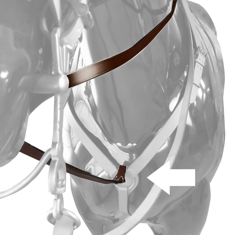 Riendas Españolas para Pechopetral Zaldi FI-812 | Enganche Directo Bocado Vaquero