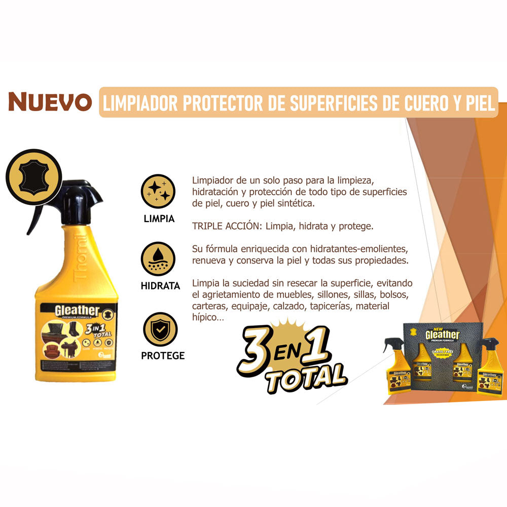 JABONCILLO GLEATHER LIMPIADOR PROTECTOR DE CUERO - Tienda Hípica Online | D'Hispania ®