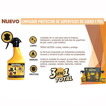 JABONCILLO GLEATHER LIMPIADOR PROTECTOR DE CUERO - Tienda Hípica Online | D'Hispania ®