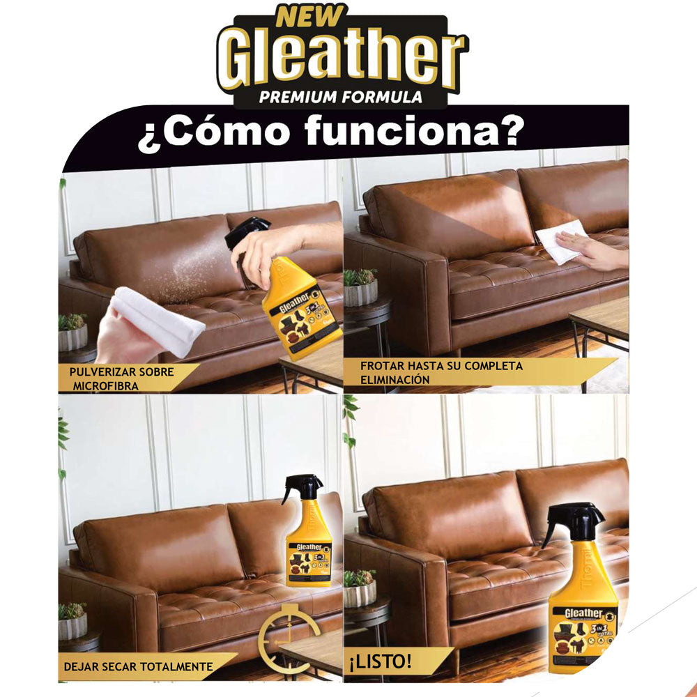 JABONCILLO GLEATHER LIMPIADOR PROTECTOR DE CUERO - Tienda Hípica Online | D'Hispania ®