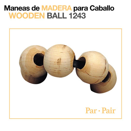 Maneas de Madera para Caballo | Par