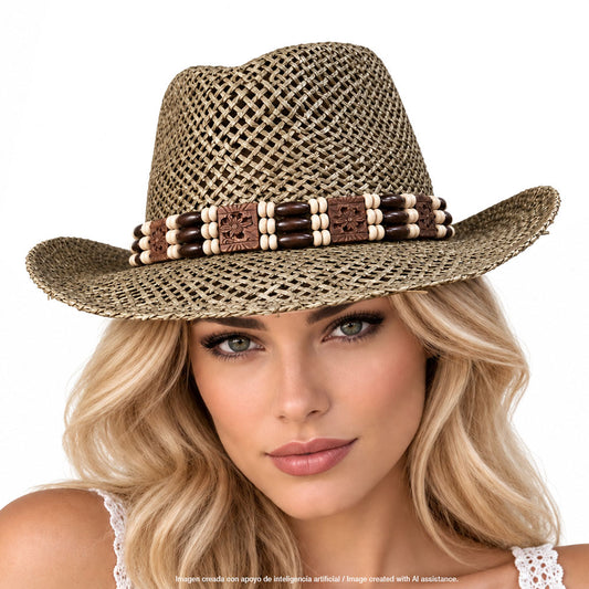 Sombrero Australiano Cordoncillo Nº421 Beige | D'Hispania