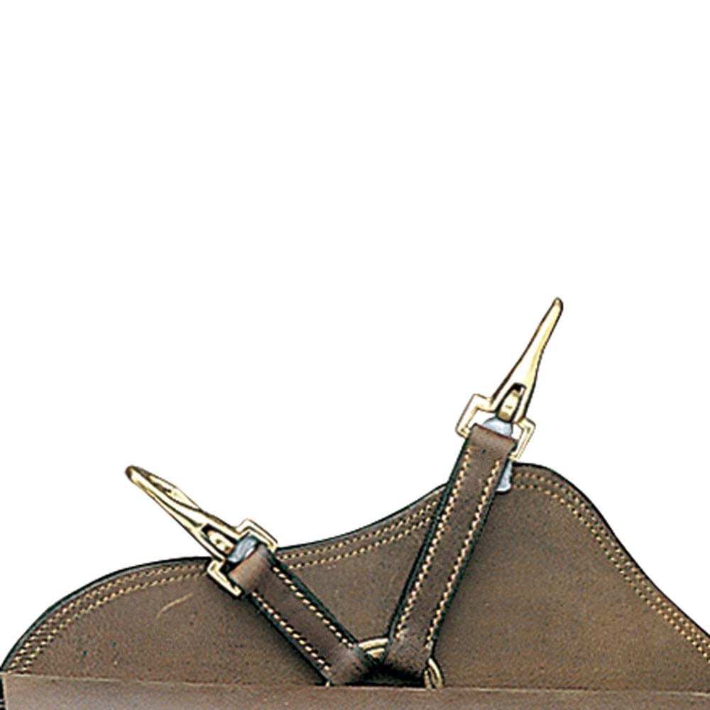 ALFORJA CUERO LATERAL CON MOSQUETÓN UNIDAD - Tienda Hípica Online | D’Hispania ®
