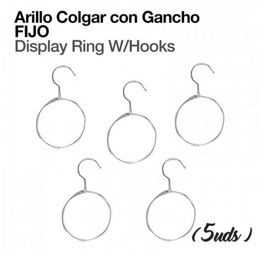 ARILLO COLGAR CON GANCHO FIJO   (5 UDS) - Tienda Hípica Online | D’Hispania ®