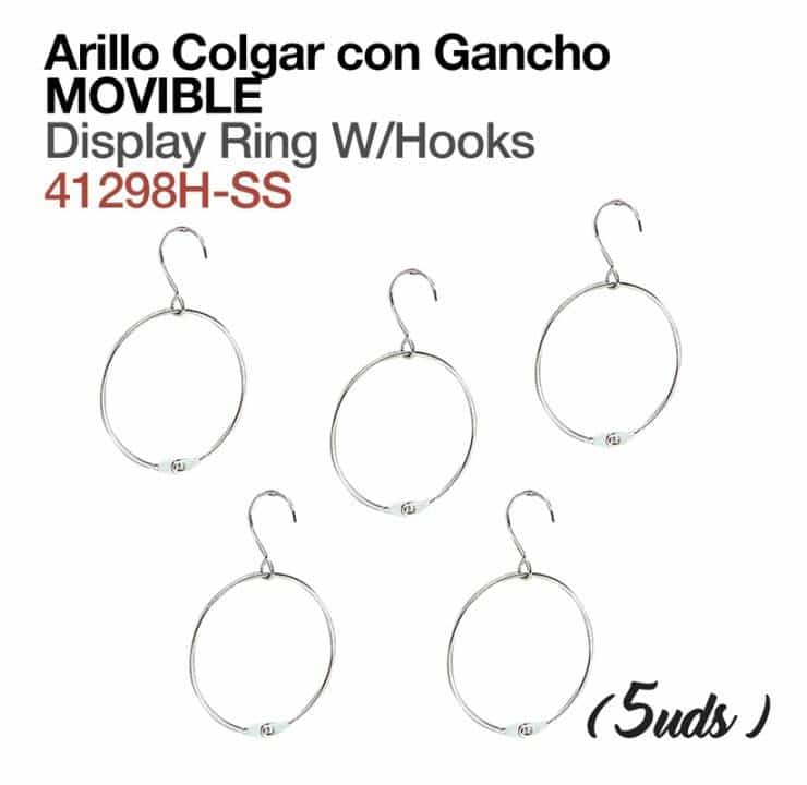 ARILLO COLGAR CON GANCHO MOVIBLE 41298H (5 UDS) - Tienda Hípica Online | D’Hispania ®