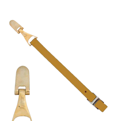 Acción estribo Amazona Zaldi extra de cuero inoxidable, 25mm x 145cm, para silla de montar en hípica.