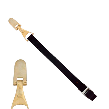 Acción estribo amazona Zaldi extra de cuero de 25 mm x 145 cm con estructura inoxidable, para equitación.