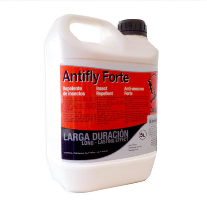 Spray Antifly Forte repelente de insectos Zaldi en botella, producto para la higiene e higiene en tienda hípica D'hispania