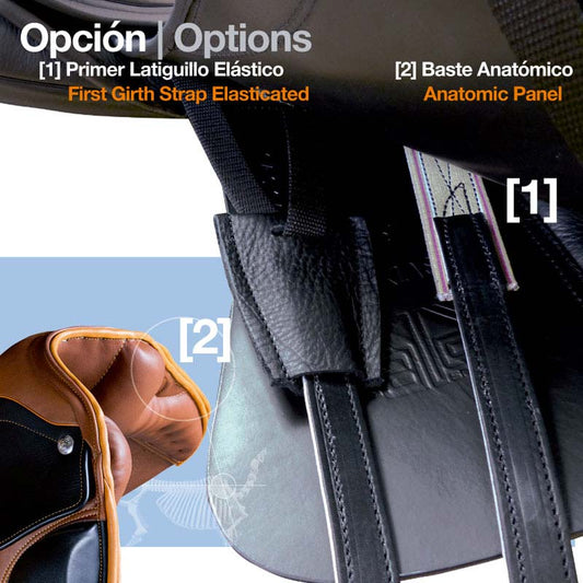 BASTE ANATÓMICO/1ºLATIGUILLO ELÁSTICO OPCIÓN SILLA ZALDI - Tienda Hípica Online | D’Hispania ®