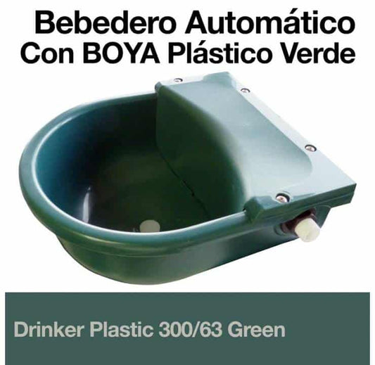 BEBEDERO AUTOMÁTICO 300/63 CON BOYA PLÁSTICO VERDE - Tienda Hípica Online | D’Hispania ®
