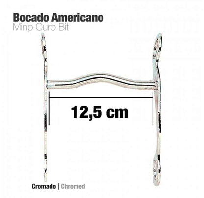BOCADO AMERICANO CROMADO 25208 - Tienda Hípica Online | D’Hispania ®