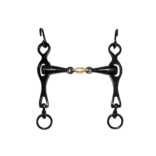 BOCADO PORTUGUÉS EMBOCADURA 3-PIEZAS 12.5cm - Tienda Hípica Online | D’Hispania ®