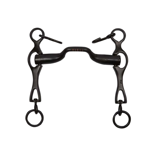 BOCADO PORTUGUÉS EMBOCADURA 45º PAVONADO 12.5cm - Tienda Hípica Online | D’Hispania ®