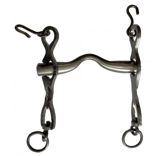 BOCADO PORTUGUÉS INOX ENVEJECIDO nº7 12.5cm - Tienda Hípica Online | D’Hispania ®