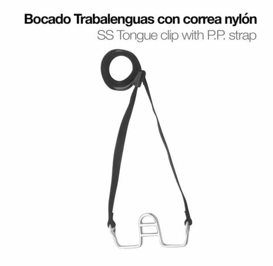 BOCADO TRABALENGUAS CON CORREA NYLON 21414+P - Tienda Hípica Online | D’Hispania ®