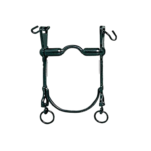 BOCADO VAQUERO B/CURVA EMBOCADURA RODILLOS 12.5cm - Tienda Hípica Online | D’Hispania ®